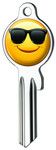 Sleutel smiley U-21D4 "zonnebril" UL050X #