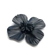 Schoen/wreef versiering college art S201 bloem + clip zwart