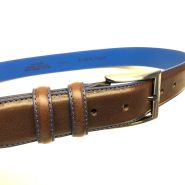 SL Combi ceintuur 35 mm blauw/bruin #