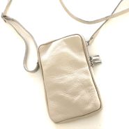 M&M leather fashion bags telefoon tasje beige #