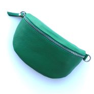 M&M leather fashion buiktas "M" appel groen zilver #