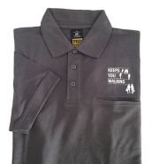 Polo shirt "keeps you walking" korte mouw #