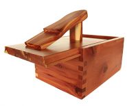 Poetskist cedarhout 17x25x20 + schuif #