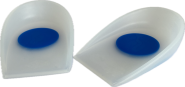 Deramed silicone heelcup central dot