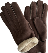 Schapenwollen handschoenen bruin #