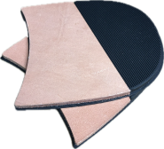 Tiphak leder "Lindau" 6mm small 70 profiel zwart #