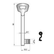 Basi baardsleutel 2000L-3 Nemef 1st #