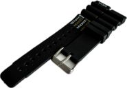 Horlogeband Duikersband Siliconen 78419 01 zwart #