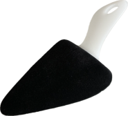 SL Velours lepelspanner spits zwart