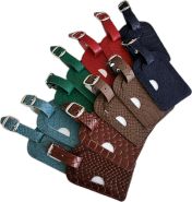 Koffer label leder klep 12-pack bont croco