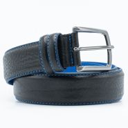 Combi ceintuur 35 mm blauw/zwart #