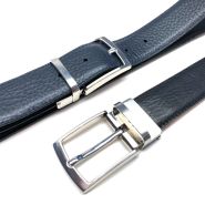 Turn buckle ceintuur 35 mm zwart/navy #