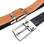 Turn buckle ceintuur 35 mm zwart/honing #