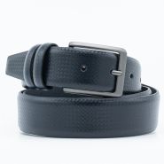 Carbon ceintuur 35 mm blauw #