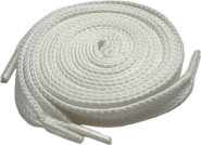 SL laces 120cm plat grof wit "opruiming" #