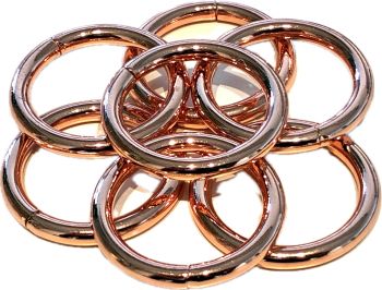 Gelaste ring rosé goud